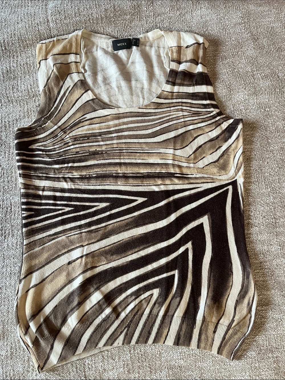 Mexx tank top - tan and brown